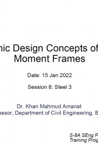 Cover Image of the 8. Steel 03- Seismic Design Concepts of Steel Moment Frames